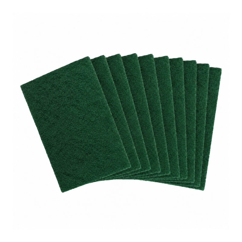 Large Green Flat Scourers - 10 pack