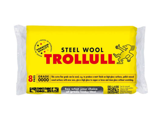 Trollull Steel Wool pads - Eight Extra Large