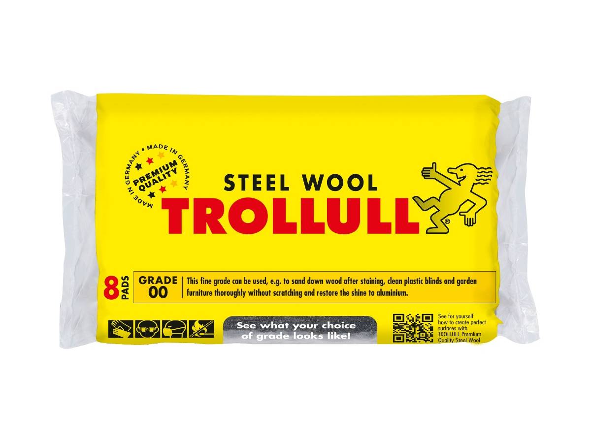 Trollull Steel Wool pads - Eight Extra Large