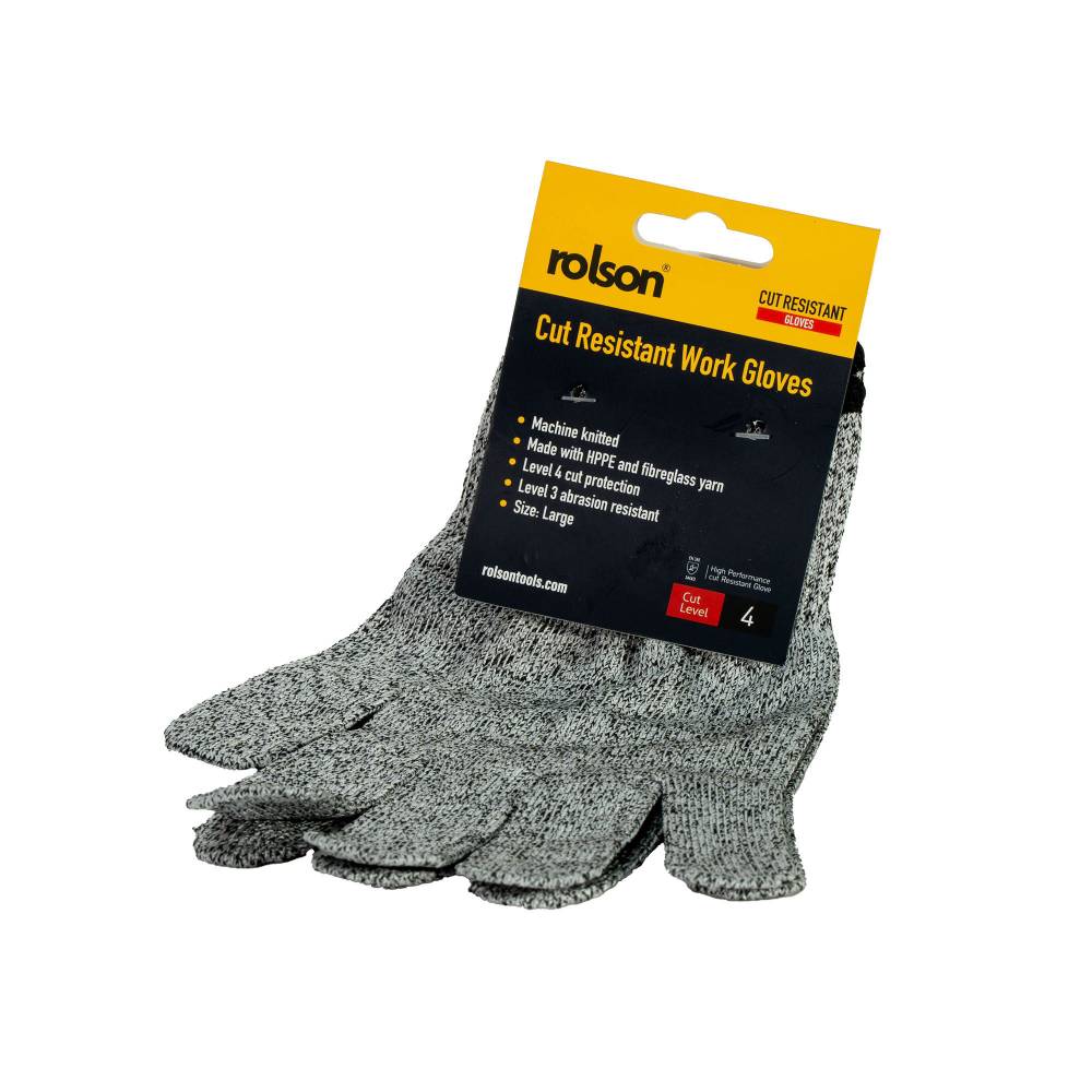 Cut Resistant Work Gloves - (Large)