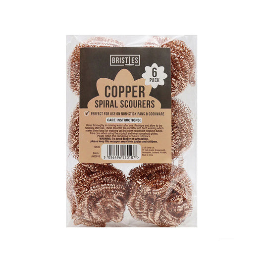 Copper Scourers Pack Of 6