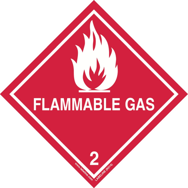 Flammable Gas Van Sticker