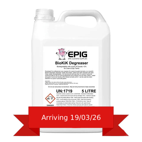 EPIG BioKiK Degreaser for Oven & Dip Tanks 5ltr (<2% caustic)